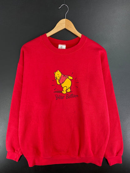 00' DISNEY POOH Made in USA Size L Vintage Sweat-shirt / F4755S