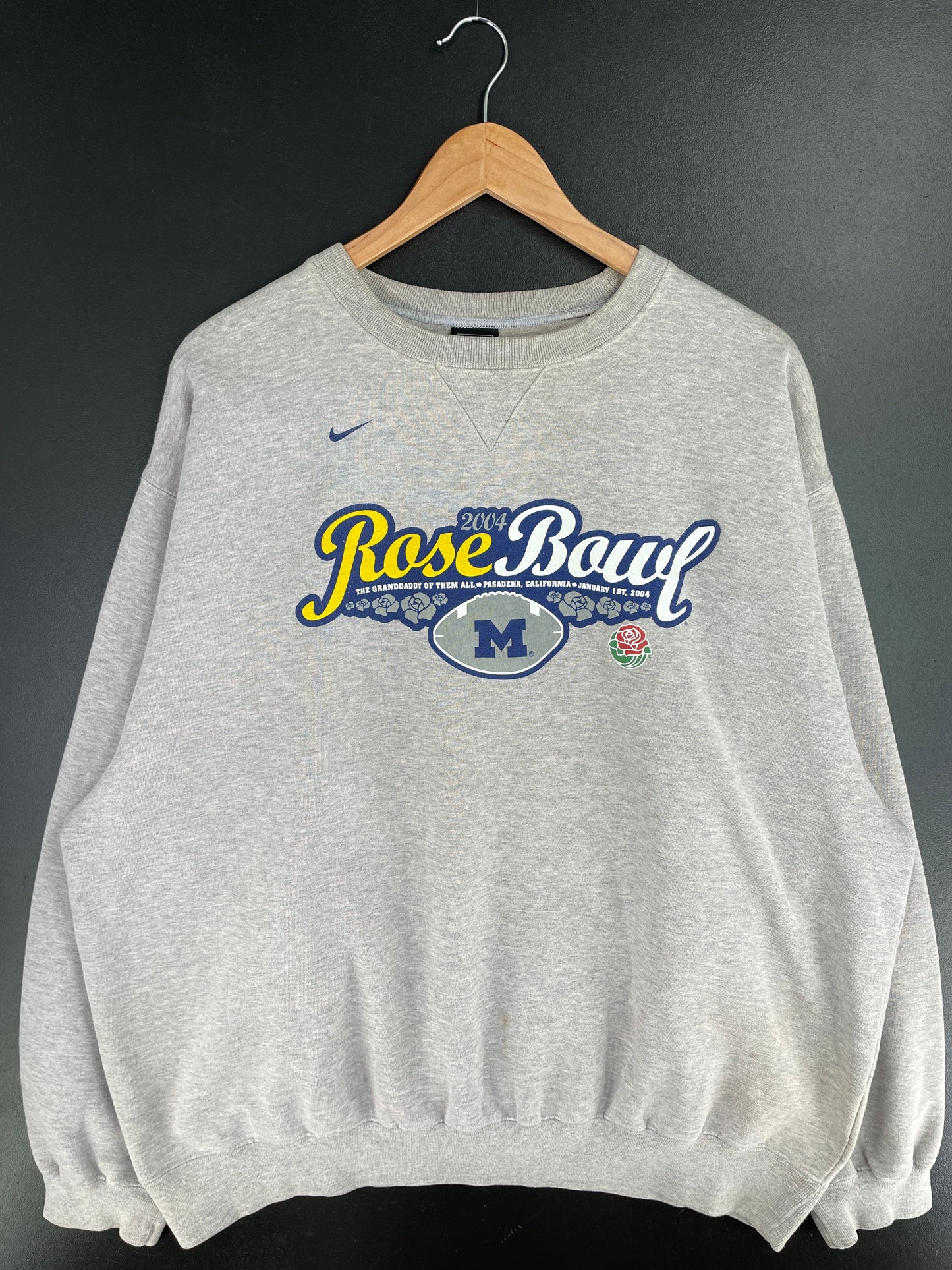 2004 NIKE x ROSE BOWL Size XXL Vintage College Sweat-shirt / G5957S