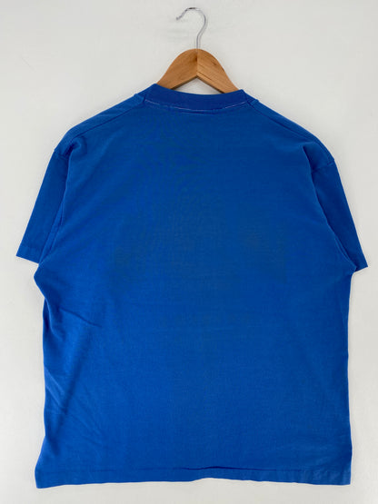 80's CHAMPION x LOS ANGELES DODGERS Made in USA Size XL Vintage MLB T-shirt / E9887T