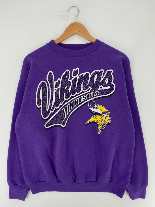 90's MINNESOTA VIKINGS Size L Vintage NFL Sweat-shirt / E9560S