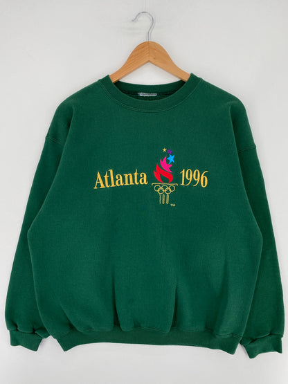 1996 ATLANTA OLYMPIC Size Approx. XL Vintage Sweat-shirt / E9804S