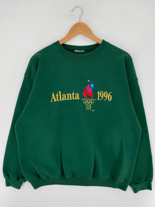 1996 ATLANTA OLYMPIC Size Approx. XL Vintage Sweat-shirt / E9804S