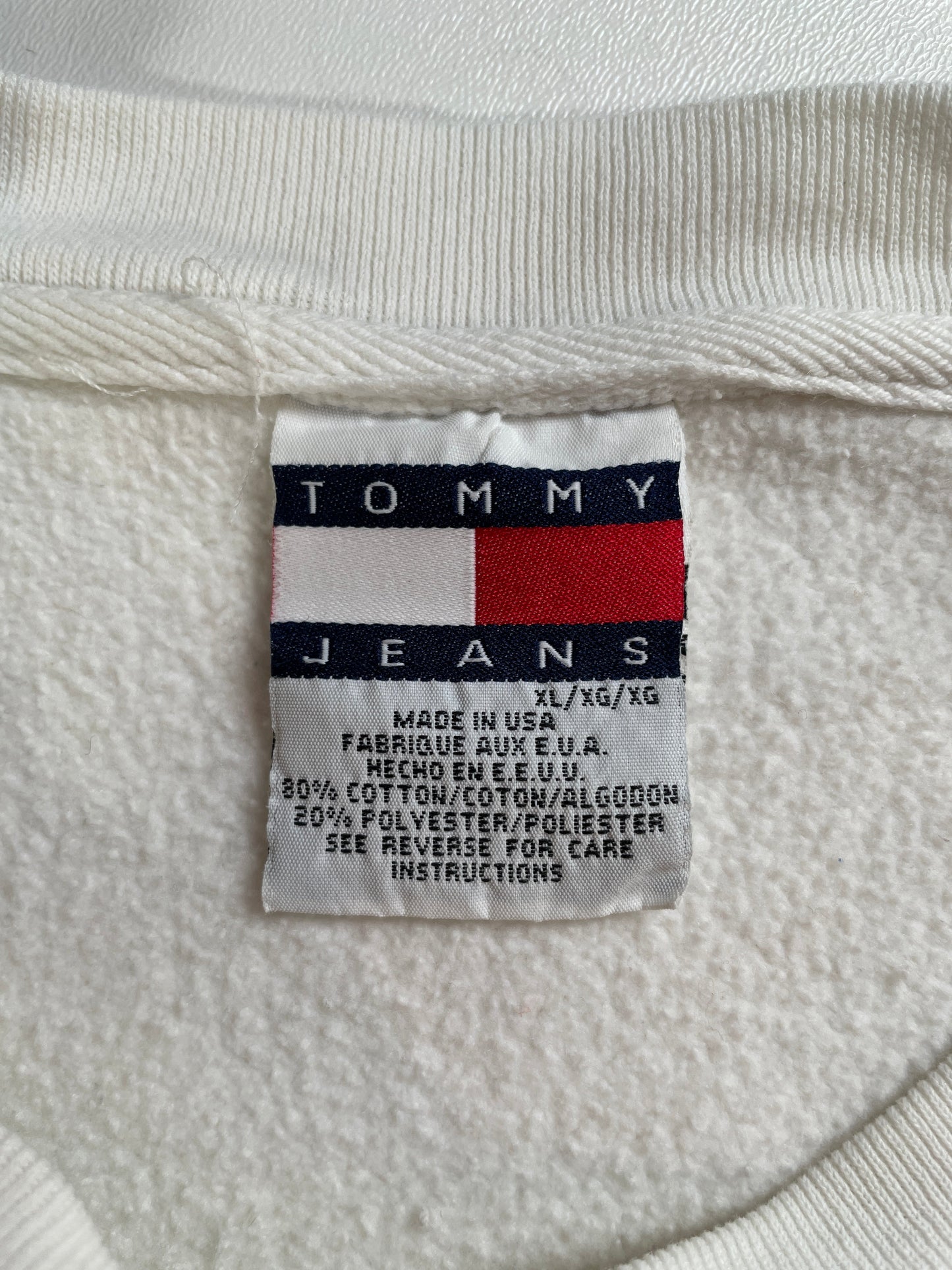 90's TOMMY JEANS Made in USA Size XL Vintage Sweat-Shirt / G5645S