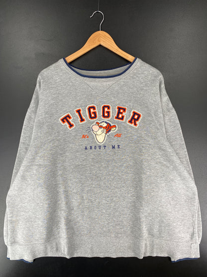 00’ DISNEY TIGGER Size XXL Vintage Sweat-Shirt / E7455S