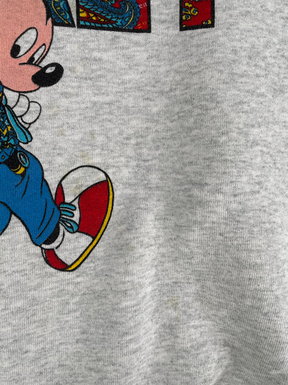 90's DISNEY MICKEY Made in USA Size L Vintage Sweat-Shirt / E6849S