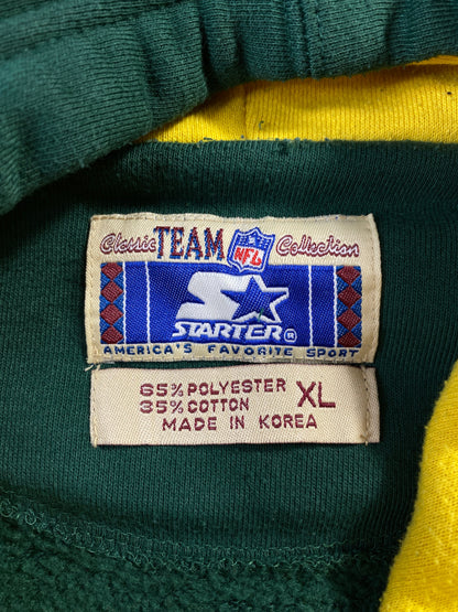 90's STARTER x GREEN BAY PACKERS Size XL Vintage NFL Hoodie Sweat-Shirt / F9156S