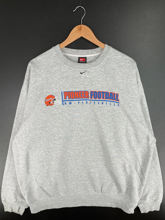 00' NIKE PIONEER FOOTBALL Size XL Vintage College Sweat-Shirt / F5355S