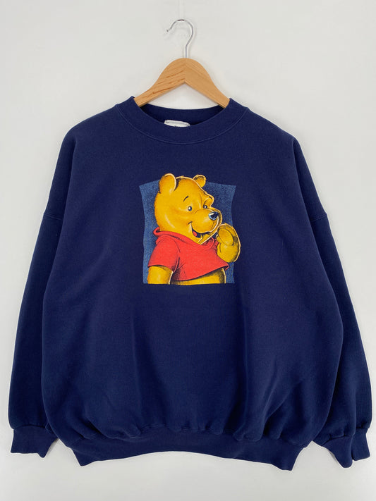 90’s DISNEY WINNIE THE POOH Made in USA Size XXL Vintage Sweat-Shirt / F5760S