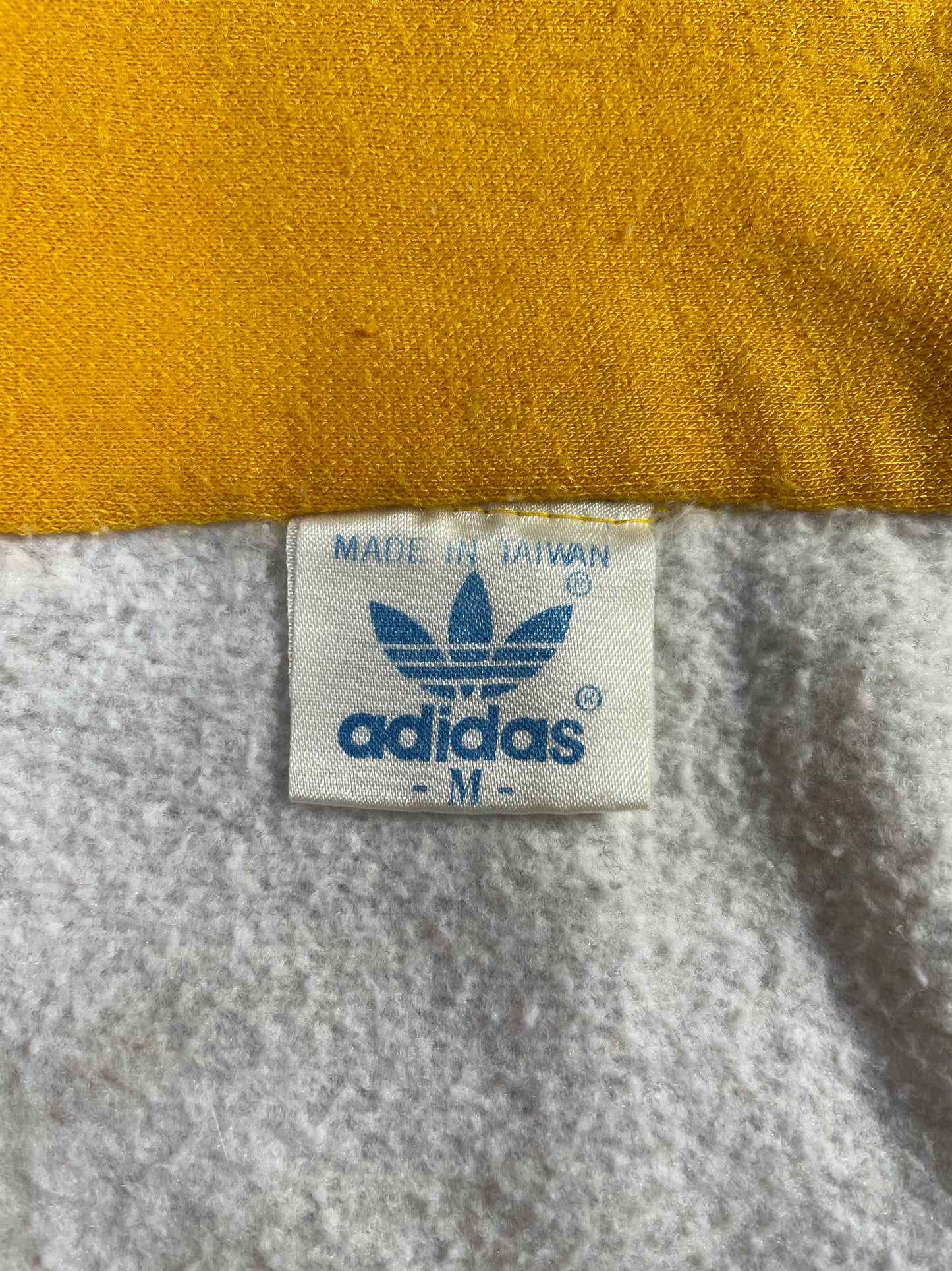 .80's ADIDAS Size M Vintage Half Zip Sweat-Shirt / E7051S