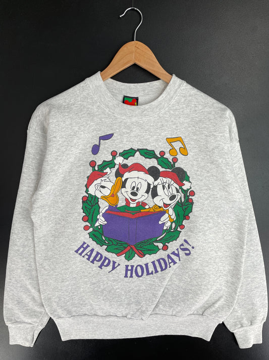 90's DISNEY CHRISTMAS Size XL Vintage Sweat-shirt / F6065S