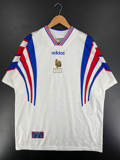 .90's ADIDAS TEAM FRANCE Size XL Vintage Game-Shirt / E9359T