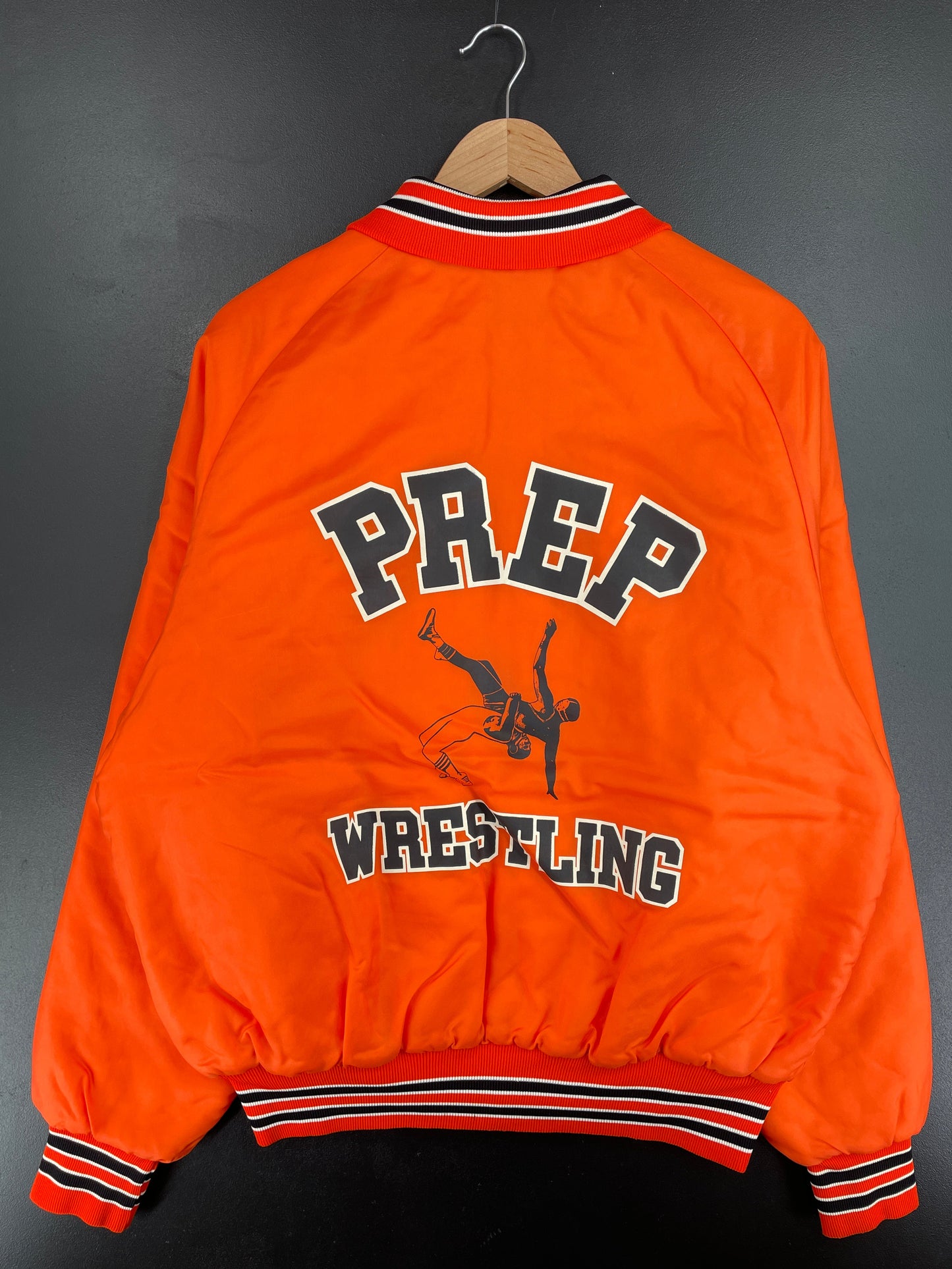 80’s PREP WESTLING Size L Vintage Padded Nylon Jacket / G3925N