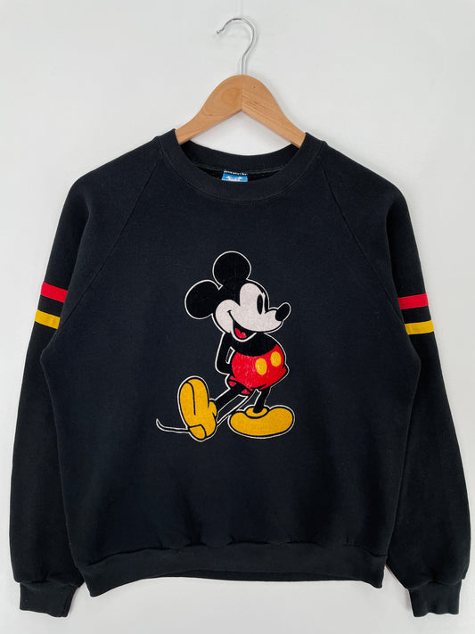 80's DISNEY MICKEY Made in USA Size L Vintage Sweat-shirt / F8291S