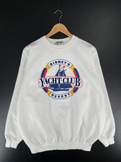 90's DISNEY YACHT CLUB Made in USA Size XL Vintage Sweat-shirt / F4292S