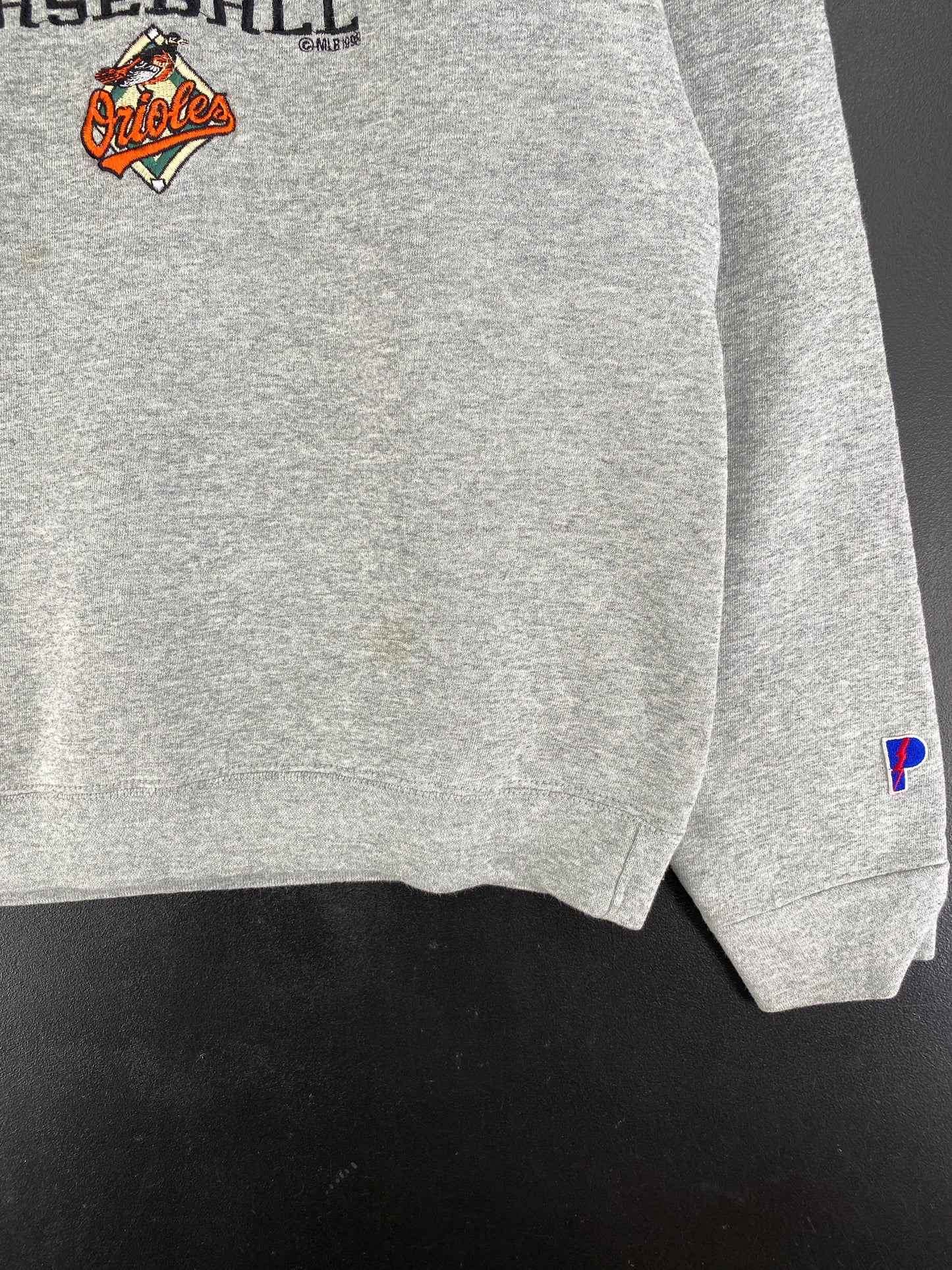 1998 ORIOLES BASEBALL Size M Vintage MLB Sweat-shirt / F5S