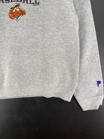 1998 ORIOLES BASEBALL Size M Vintage MLB Sweat-shirt / F5S