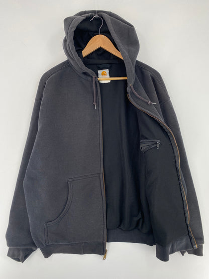 Vintage CARHARTT Size No Ta (Approx.XXL) Zip Up  Hoodie Sweat-Shirt / E9176S