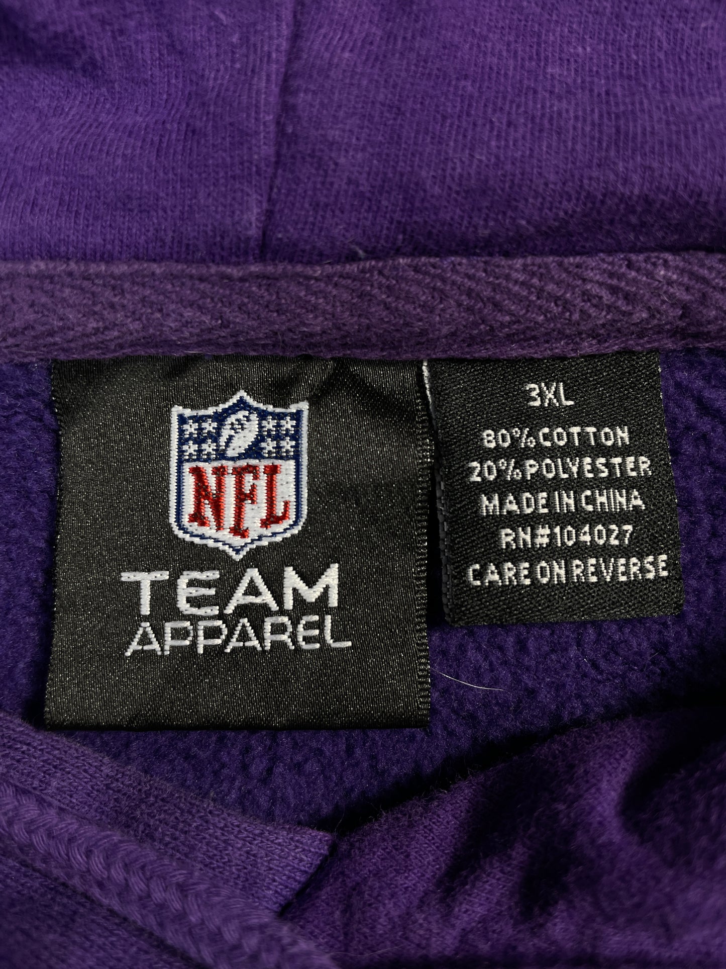 Vintage MINNESOTA VIKINGS Size XXXL Vintage NFL Hoodie Sweat-Shirt / E6804S