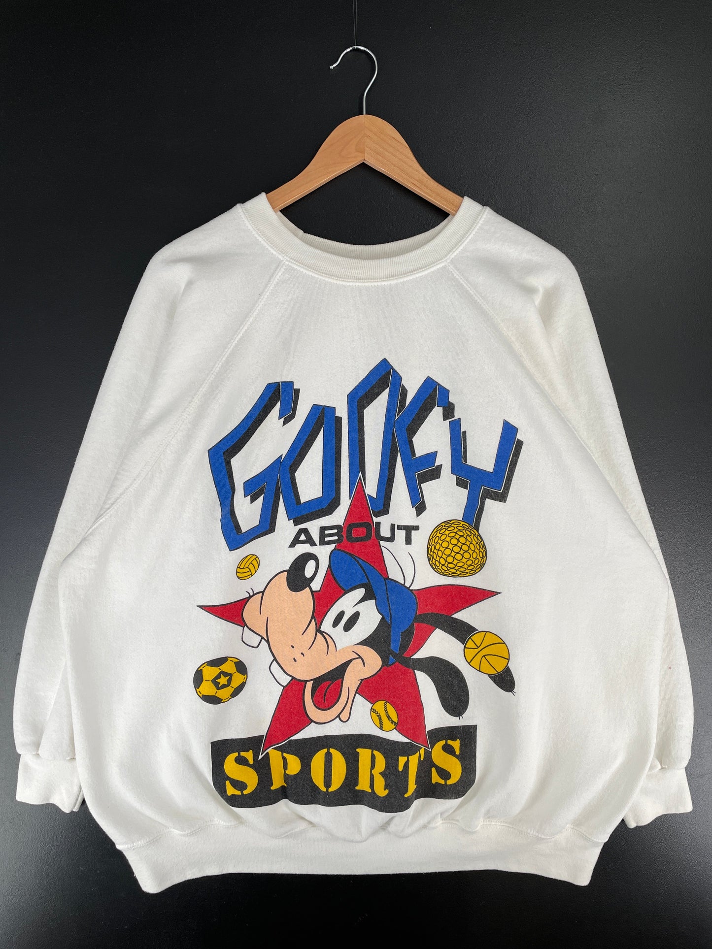 90's DISNEY GOOF Made in USA Size XXXXL Vintage Sweat-shirt / F5173S