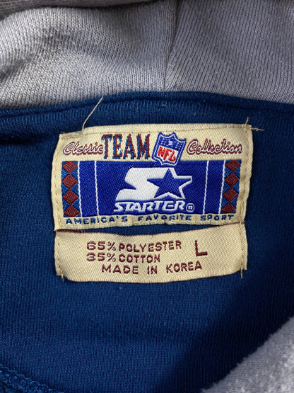 90's STARTER x DALLAS COWBOYS Size L Vintage NFL Hoodie Sweat-Shirt / F274S
