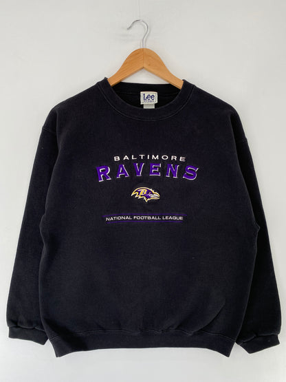 00' BALTIMORE RAVENS Size M Vintage NFL Sweat-Shirt / F363S