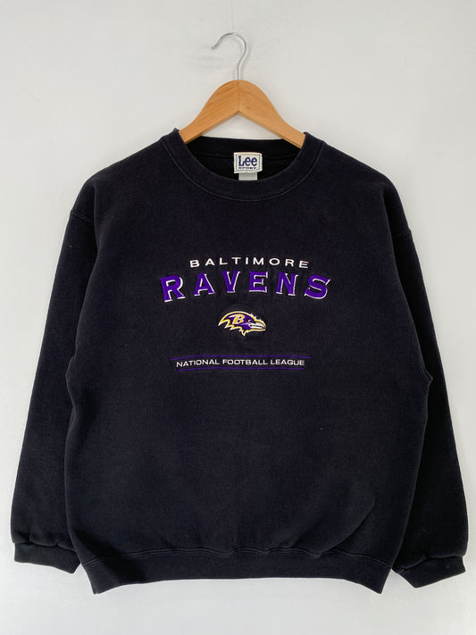 00' BALTIMORE RAVENS Size M Vintage NFL Sweat-Shirt / F363S