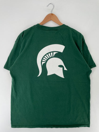 00' NIKE x MICHIGAN Size L Vintage College T-shirt / E7982T