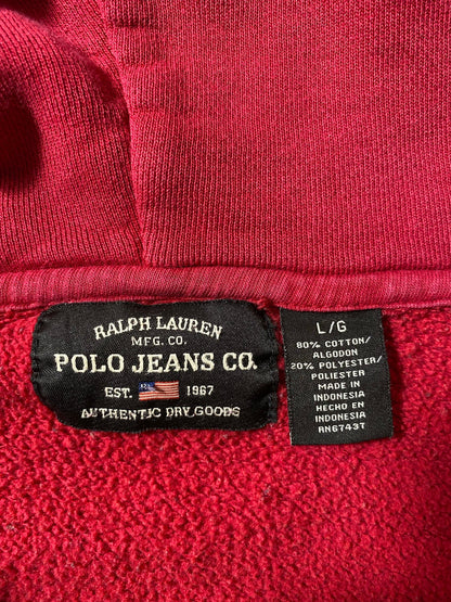 Vintage POLO JEANES Size L Vintage Hoodie Sweat-shirt / E9836S