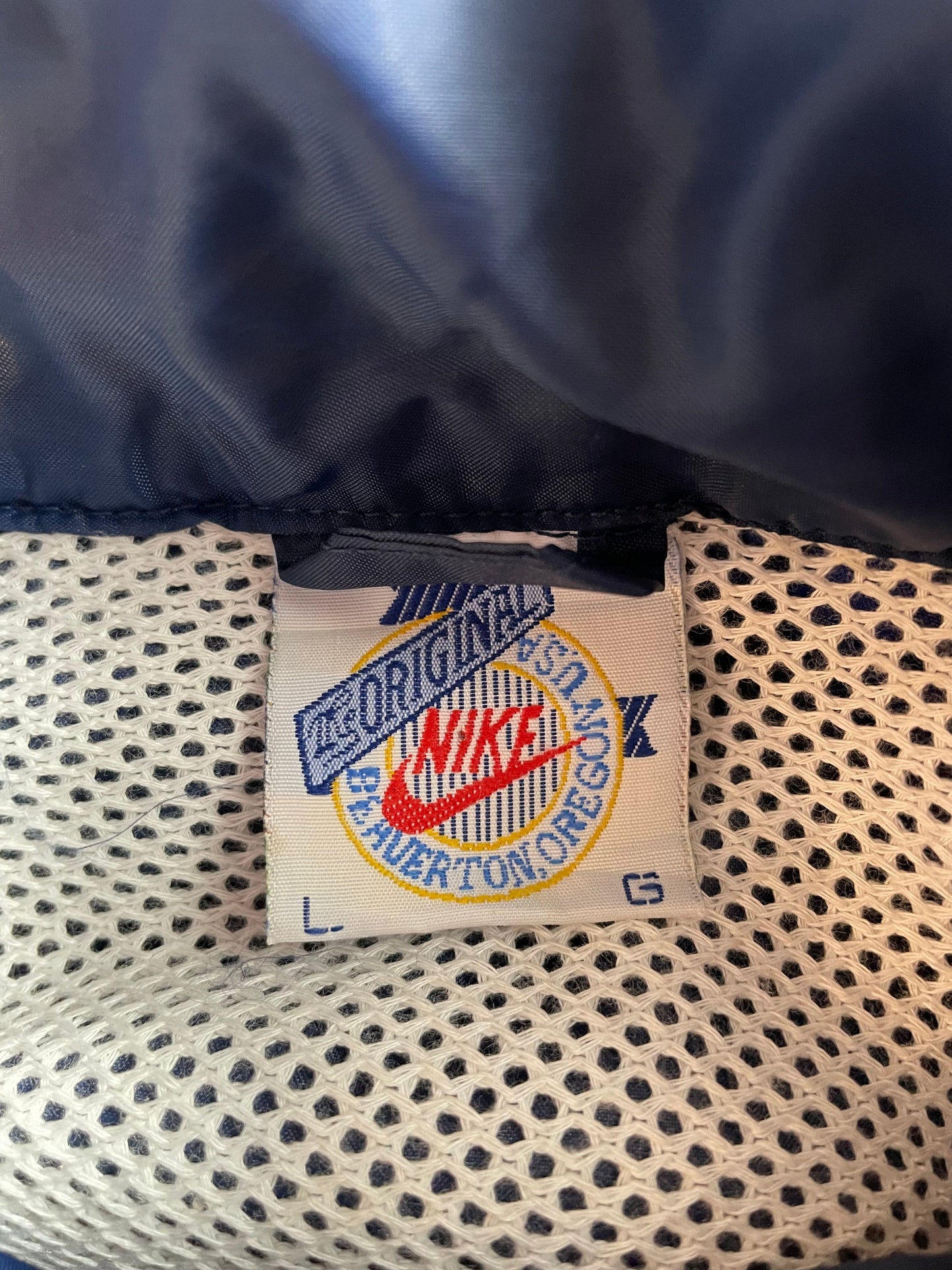 90’s NIKE USA Size L Zip-up Nylon Jacket / G4489N
