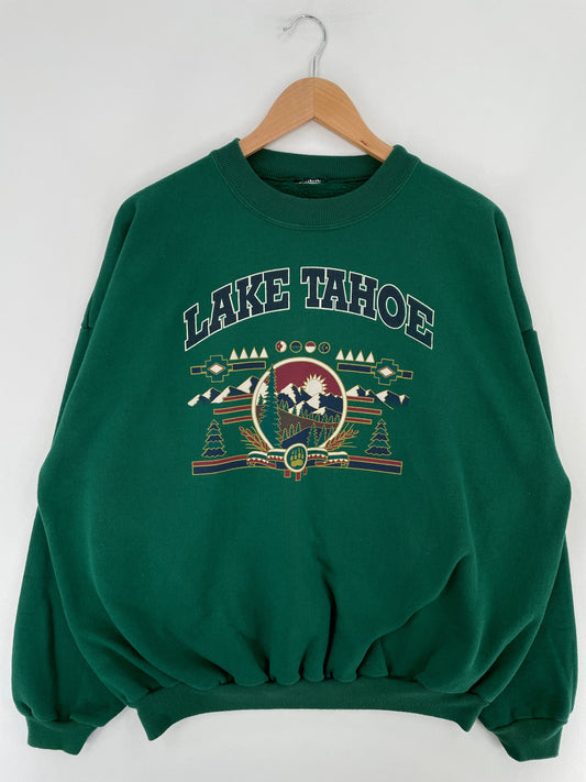 90’s LAKE TAHOE Size Approx.XXL Sweat-Shirt / F3315S