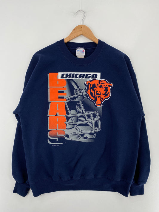 1996 CHICAGO BEARS Size L Vintage NFL Sweat-shirt / F3568S