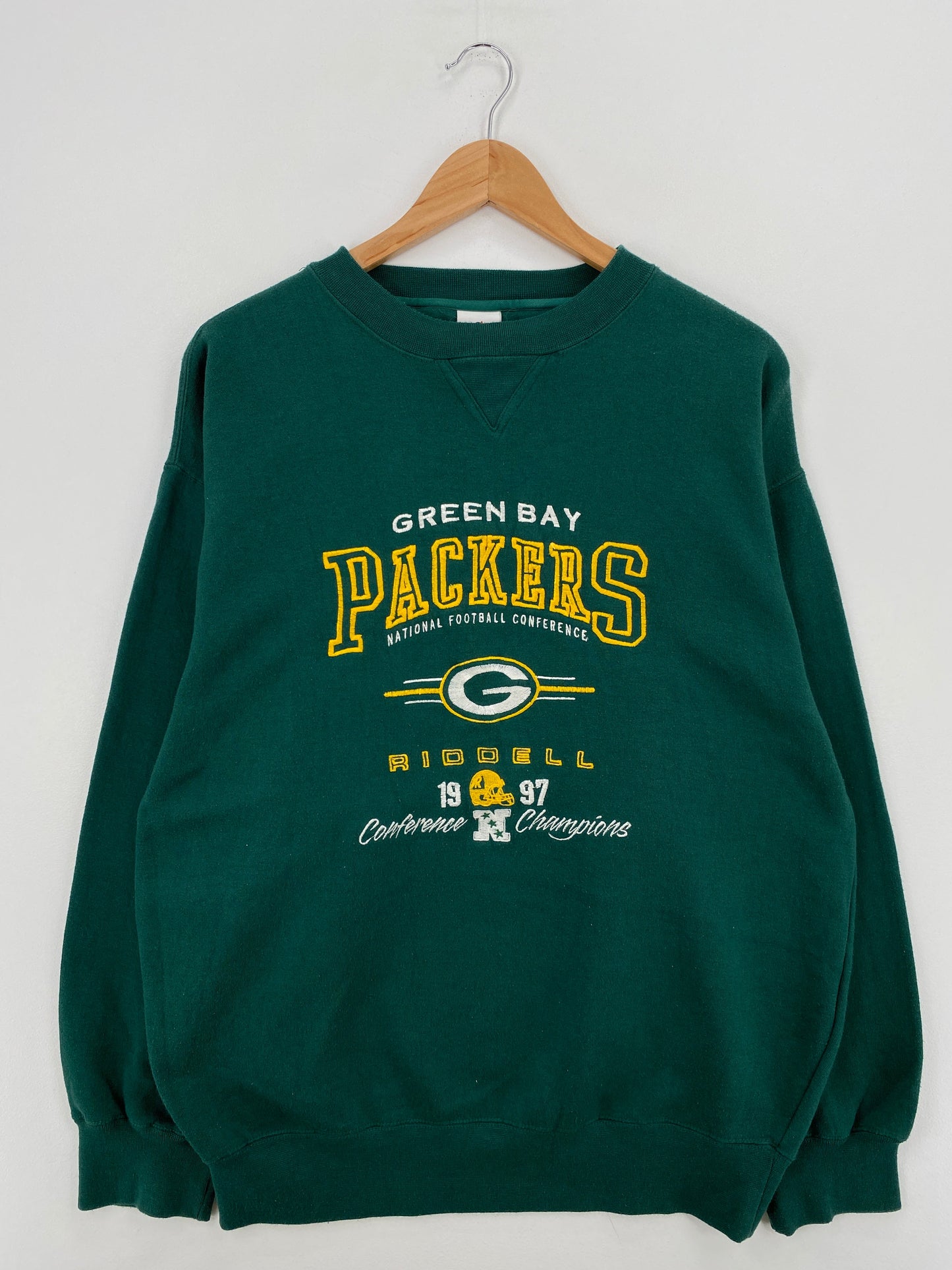 1997 GREEN BAY PACKERS Size Approx. XL Vintage NFL Sweat-Shirt / F1178S