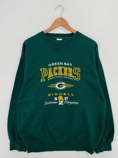 1997 GREEN BAY PACKERS Size Approx. XL Vintage NFL Sweat-Shirt / F1178S