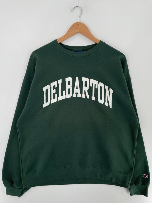 Vintage CHAMPION x DELBARTON Size L Vintage College Sweat-Shirt / F3898S