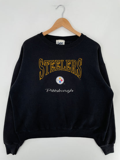 90's PITTSBURGH STEELERS Made in USA Size L Vintage NFL Sweat-shirt / F4204S