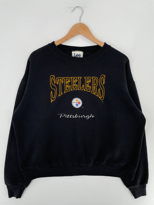90's PITTSBURGH STEELERS Made in USA Size L Vintage NFL Sweat-shirt / F4204S