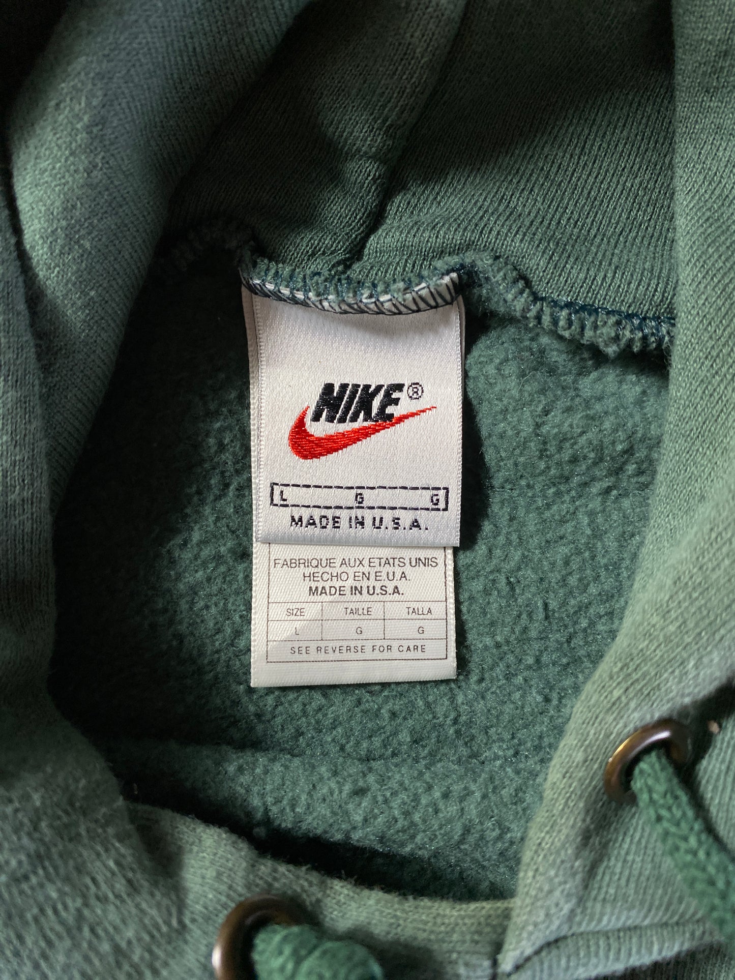 90’s NIKE MINI SWOOSH Size L Vintage Hoodie Sweat-shirt / E8277S