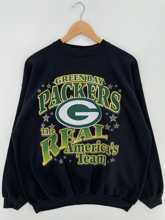 1995 GREEN BAY PACKERS Size XL Vintage NFL Sweat-Shirt / F7436S