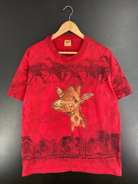 90’s GIRAFFE Made in USA Size XL Vintage Animal T-Shirt / G3040T