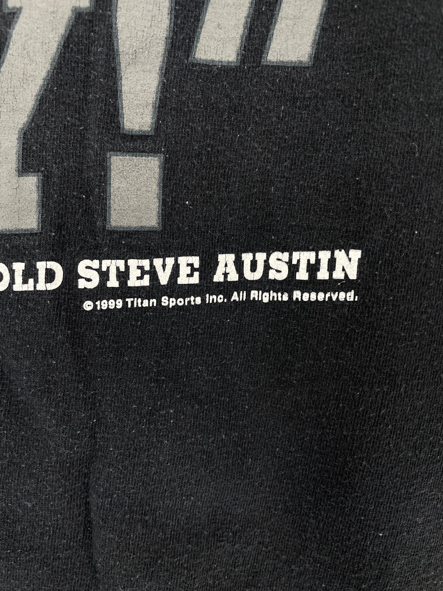1999 STONE COLD STEVE AUSTIN Size No Tag (Approx.L) Vintage WWF T-shirt / E7735T