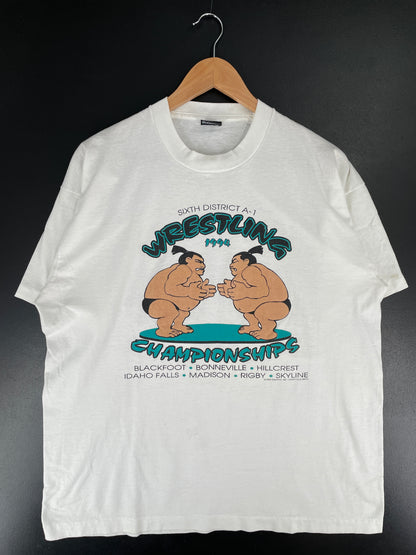 1994 WRESTLING CHAMPIONSHIP Made in USA Size XL Vintage T-Shirt / E7725T