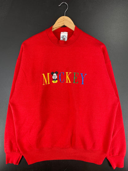90’s DISNEY MICKEY Made in USA Size XL Vintage Sweat-shirt / E8156S