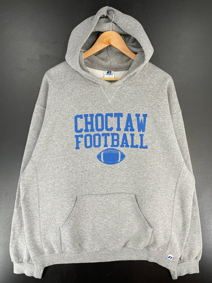 Vintage RUSSELL x CHOCTAW FOOTBALL Size XXL Vintage College Hoodie Sweat-Shirt / F1362S