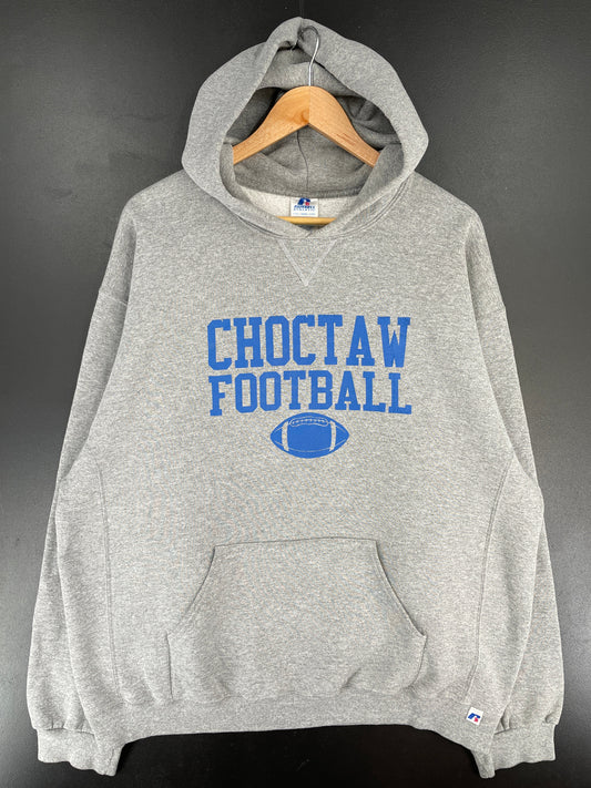 Vintage RUSSELL x CHOCTAW FOOTBALL Size XXL Vintage College Hoodie Sweat-Shirt / F1362S