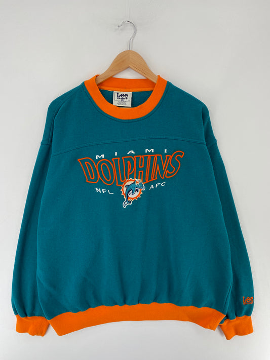 90’s MIAMI DOLPHINS Size XL NFL Sweat-Shirt / E6932S