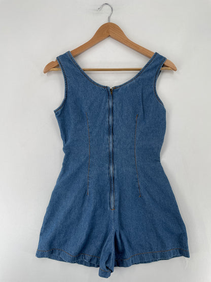 90's DISNEY MICKEY Made in USA Size S Vintage Denim Overall / E7853P