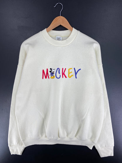 90's DISNEY MICKEY Made in USA Size XL Vintage Sweat-Shirt / E8879S