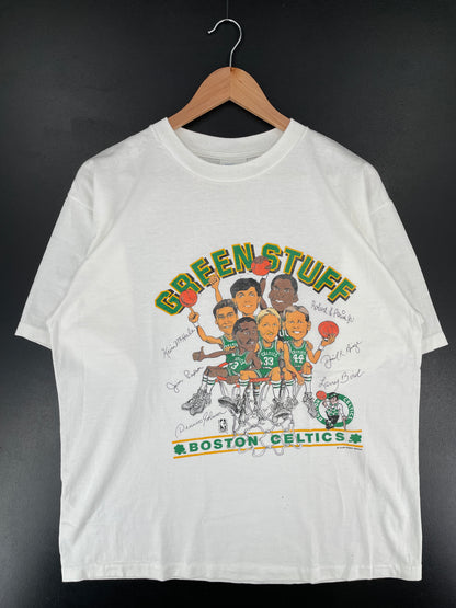 90's SALEM x BOSTON CELTICS Made in USA Size Approx.L Vintage NBA T-shirt / E8071T