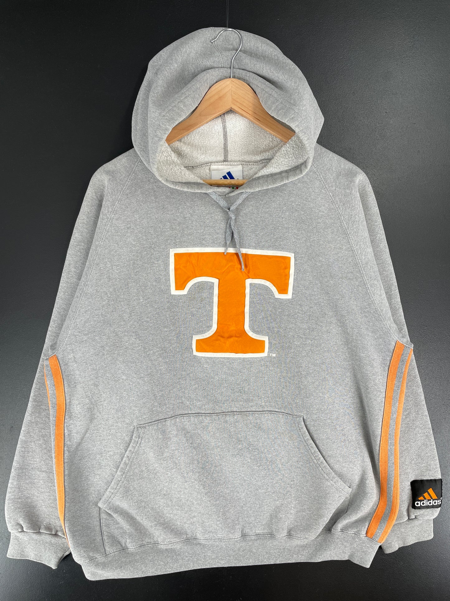 90's ADIDAS x TENNESSEE Size L Vintage College Hoodie Sweat-Shirt / E7049S