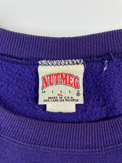 90's MINNESOTA VIKINGS Made in USA Size XL Vintage NFL Sweat-Shirt / E8165S